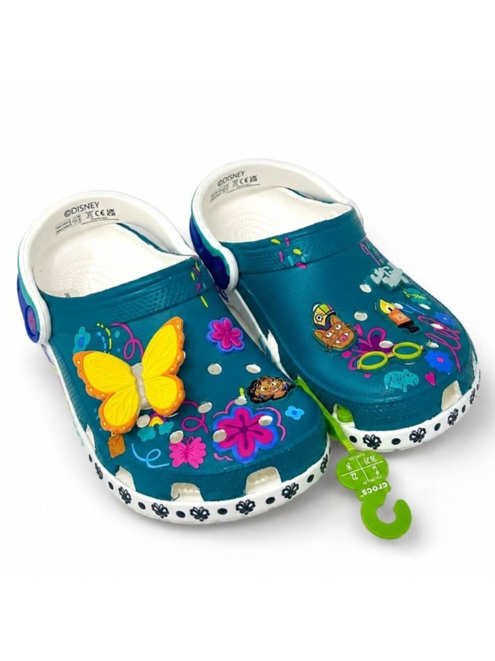 Crocs Kids Encanto Mirabel Disney Classic Clogs White J4 Womens 6 Slip-On Shoes
